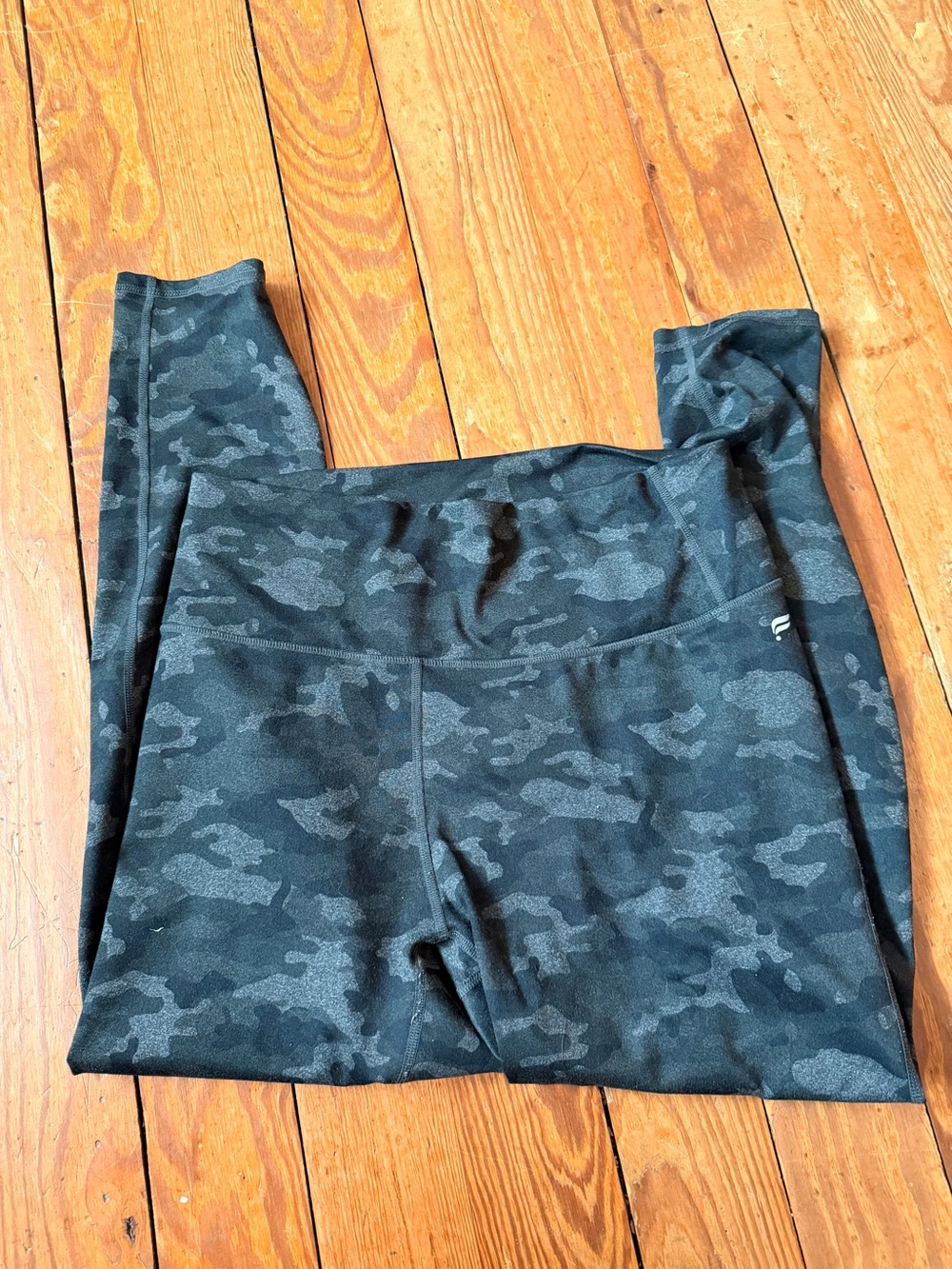 Fabletics Kids Black Camo Leggings
